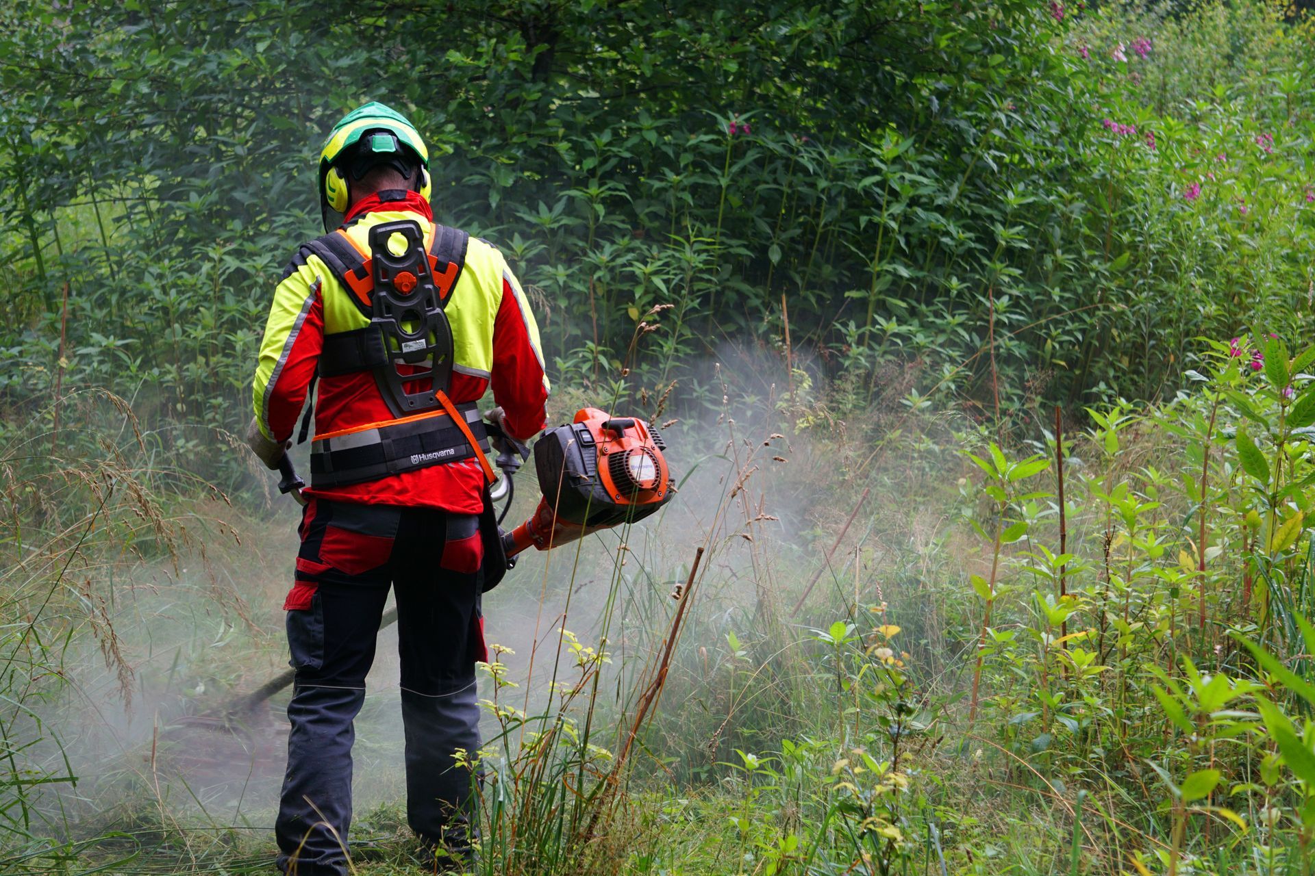 Sebastian Hauser hilft bei der Gartenpflege und Sträucherentfernung