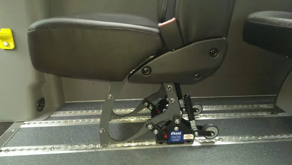 Bodenverankerung der einklappbaren Rücksitze