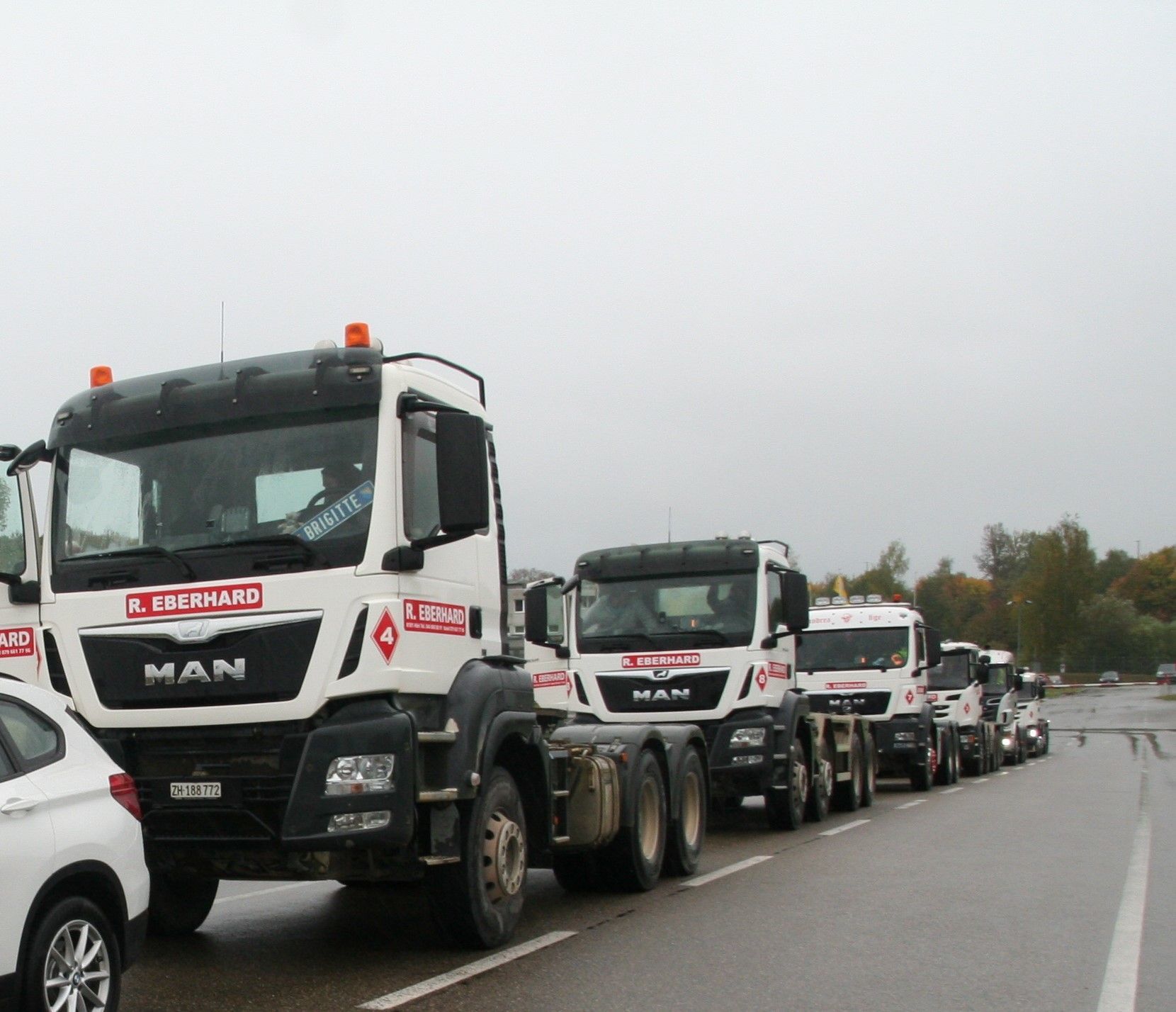Transporte LKW Reihe - Eberhard Kies + Transport AG in Höri
