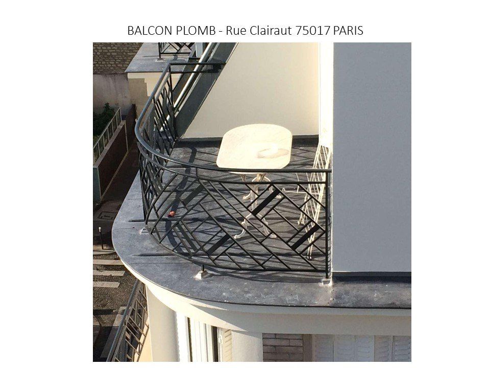 Balcon plomb
