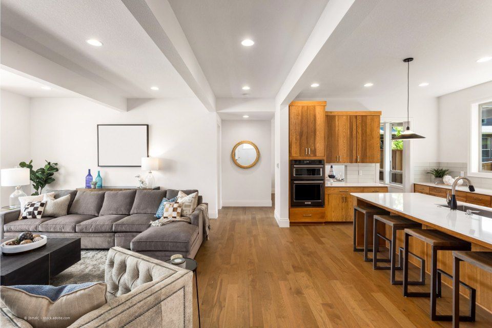 Wohnzimmer und Küche