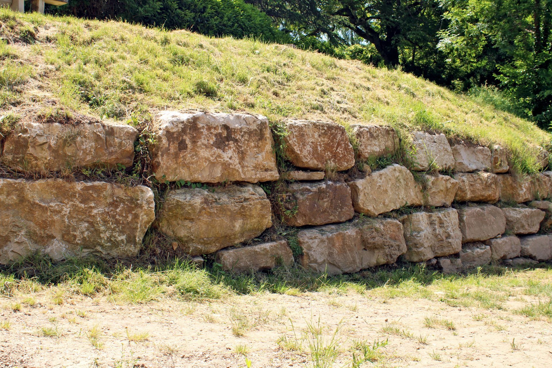 Enrochement du jardin