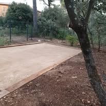 Création d'un terrain de pétanque