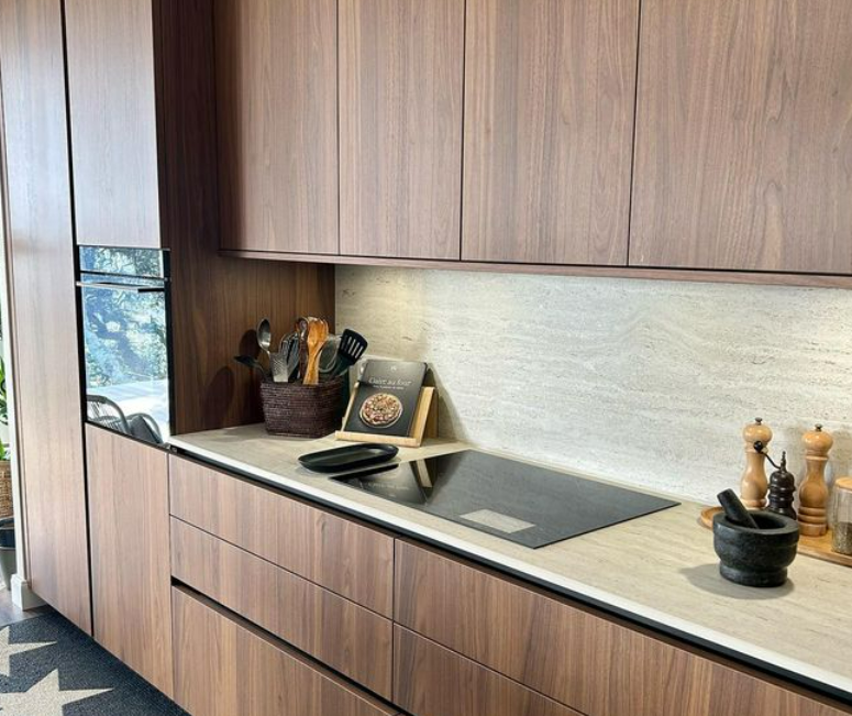 Plan de travail en bois gris