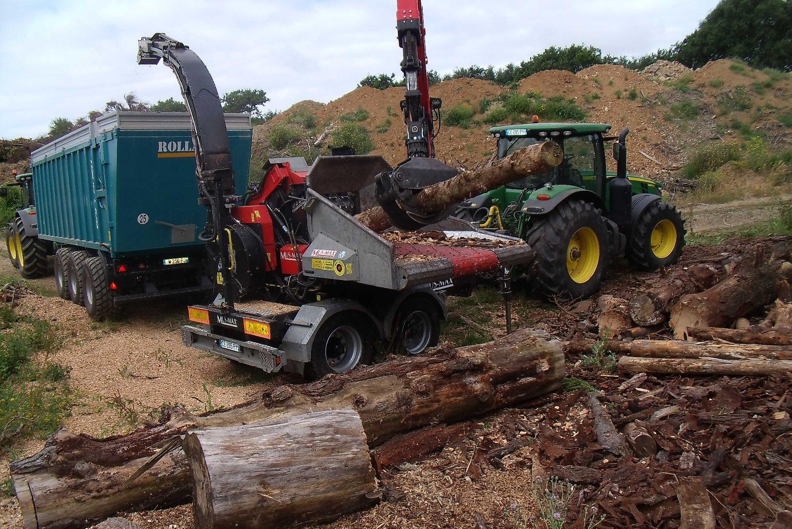 Broyage de bois