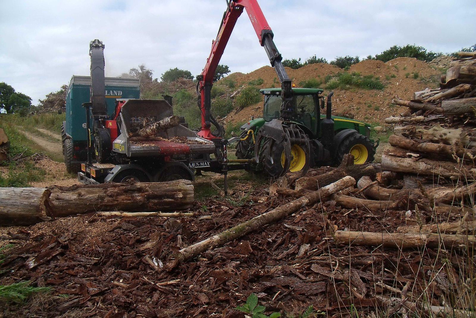 Broyage de bois