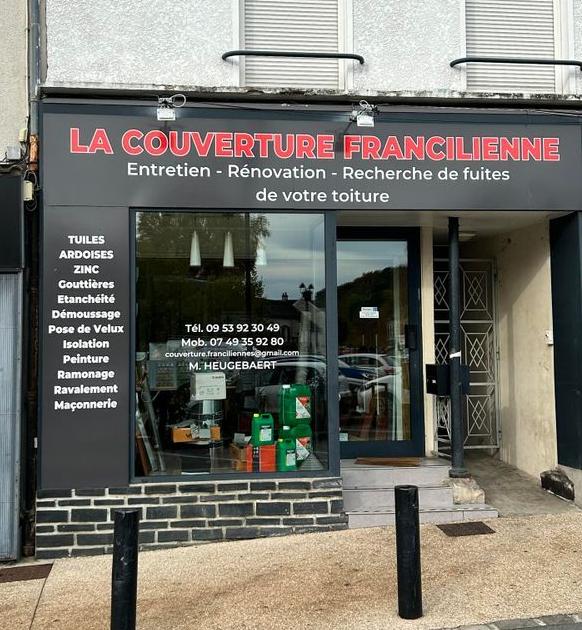 La devanture de La Couverture Francilienne.
