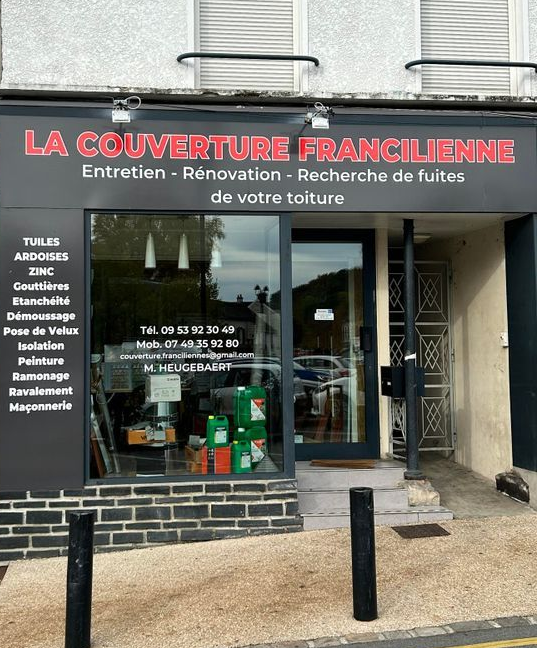 La devanture de La Couverture Francilienne.