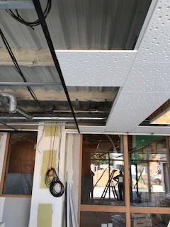 Installation d'un faux plafond