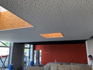 Pose de faux plafond