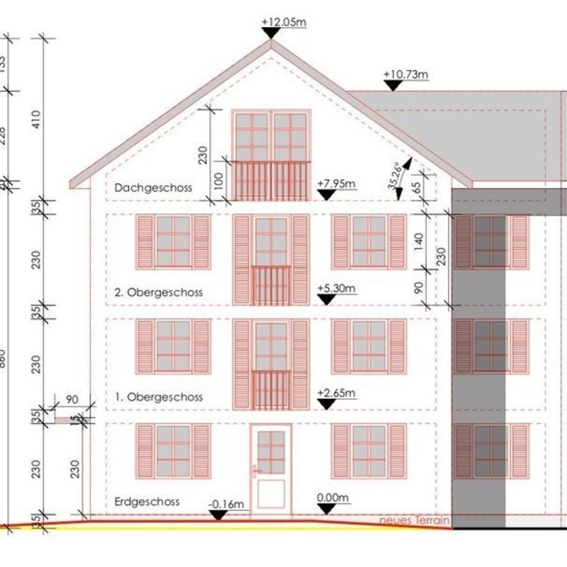 Plan eines Wohngebäudes, Bild von der Rüpp Architektur GmbH