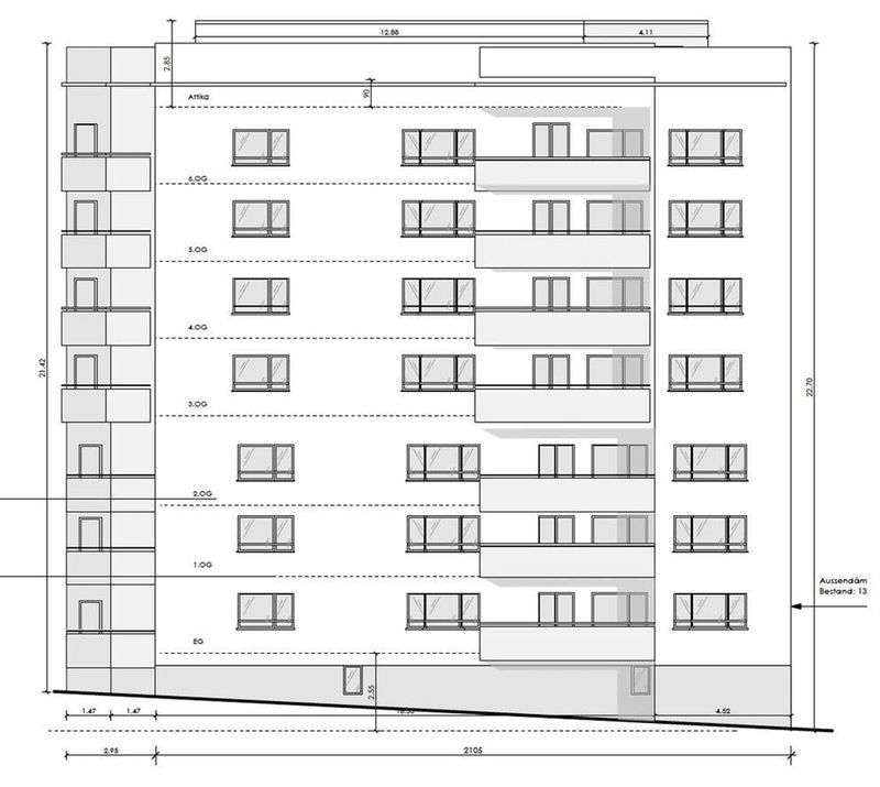 Plan eines Wohngebäudes, Bild von der Rüpp Architektur GmbH