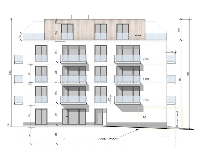 Plan eines Wohngebäudes, Bild von der Rüpp Architektur GmbH
