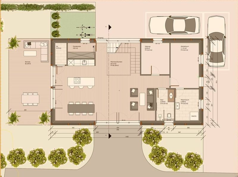 Plan eines Hauses, Bild von der Rüpp Architektur GmbH