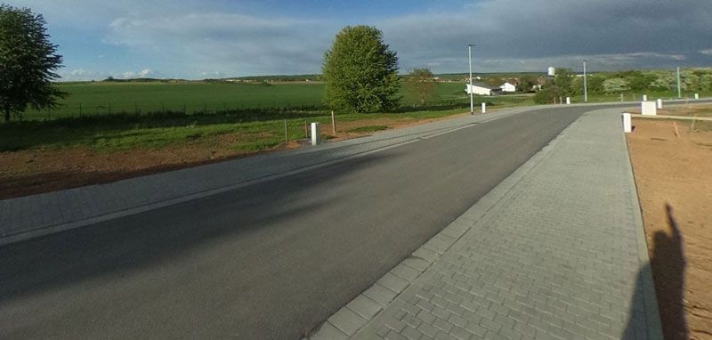 Foto Erschließungsstraße Fertigstellung