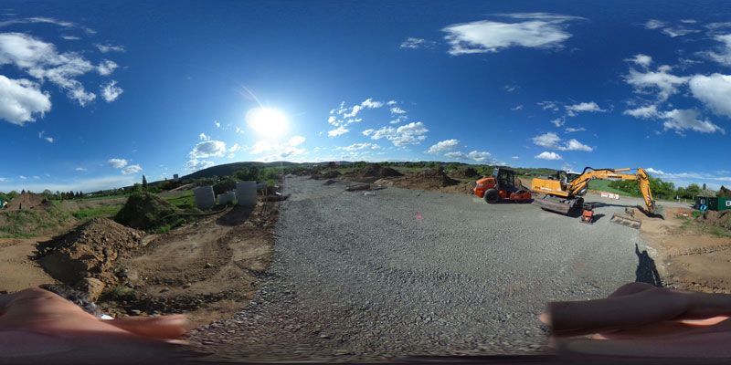 Foto des Gewerbe- und Industriegebiet als 360-Grad Panorama