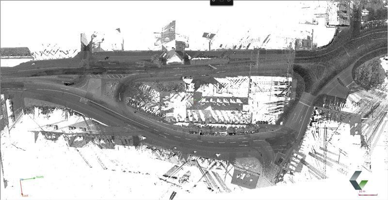 kinematisches Laserscanning der Innenstadt Kalmunzergasse - Adolpf-Kolping-Straße - Hunnenplatz - Schwanenplatz