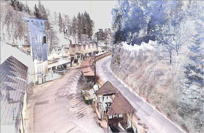 kinematisches Laserscanning der Landstraße St2162_02
