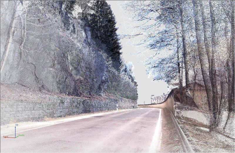 kinematisches Laserscanning der Landstraße St2162_09