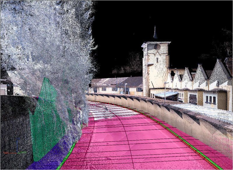 kinematisches Laserscanning für die Visualisierungs-Planung der FelswandWerk 3