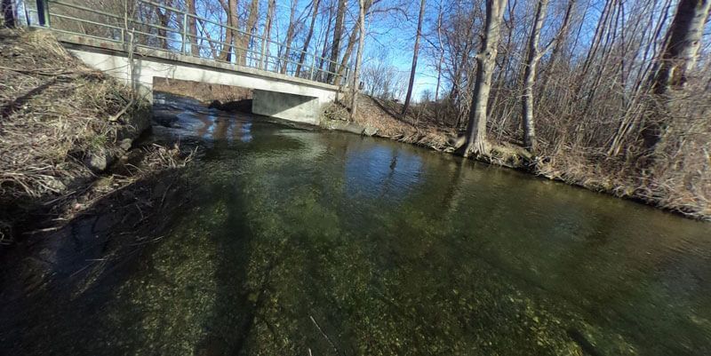 Foto für die Vermessung der Gewässerquerungen Bauwerk