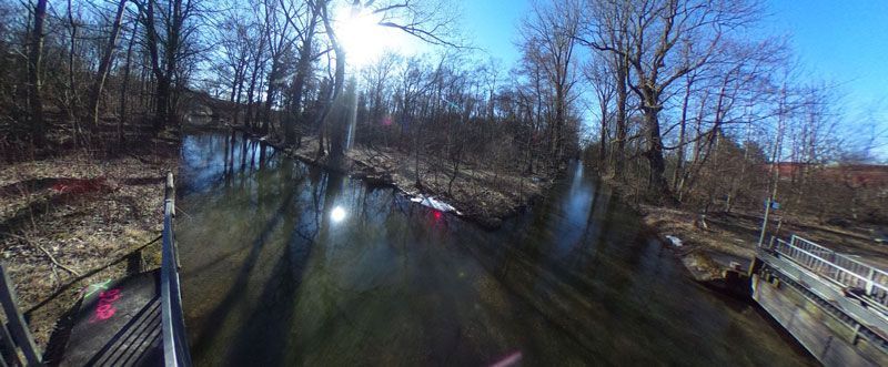 Foto für die Vermessung der Gewässerquerungen als Panorama