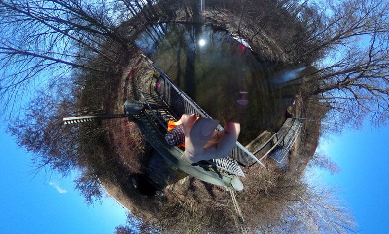 Foto für die Vermessung der Gewässerquerungen als Panorama in 360°