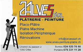 Carte de visite - J. Alves Sàrl