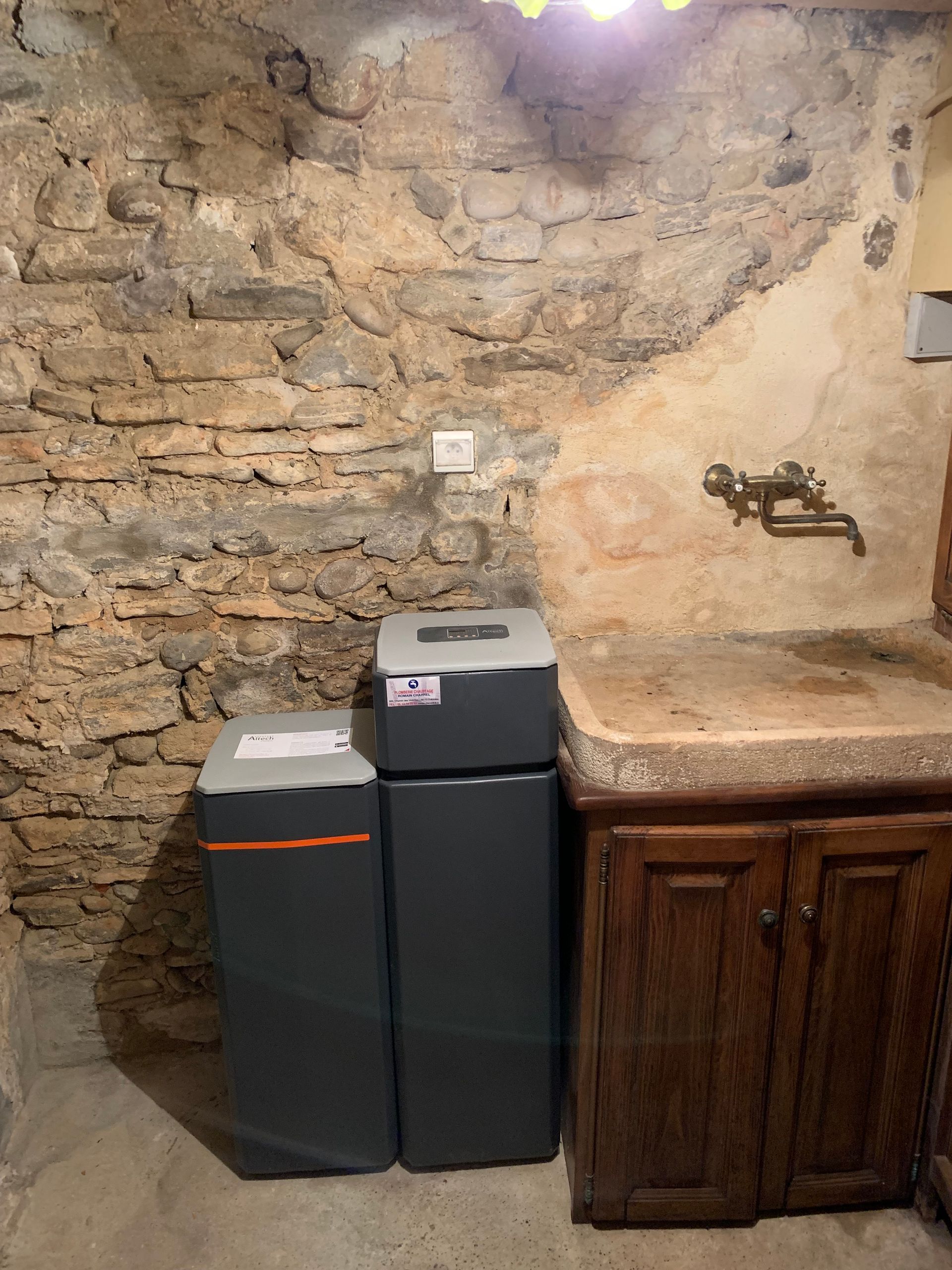 Pose d'adoucisseur d'eau