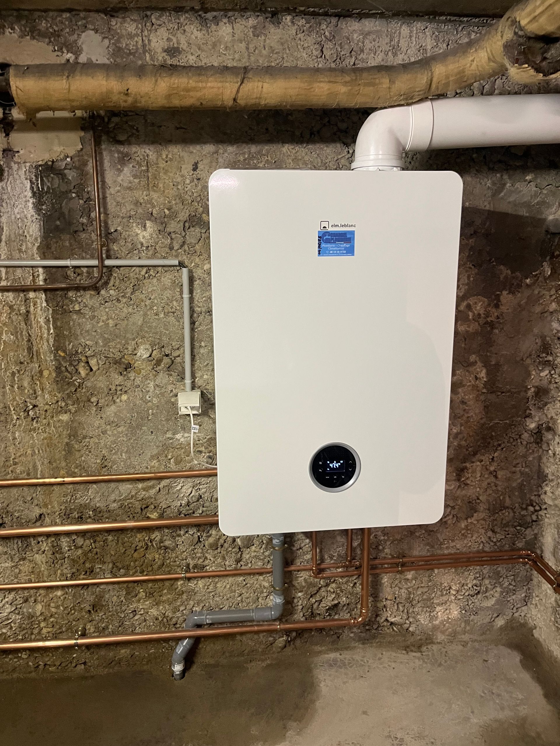Pose de chaudière à gaz E.l.m leblanc