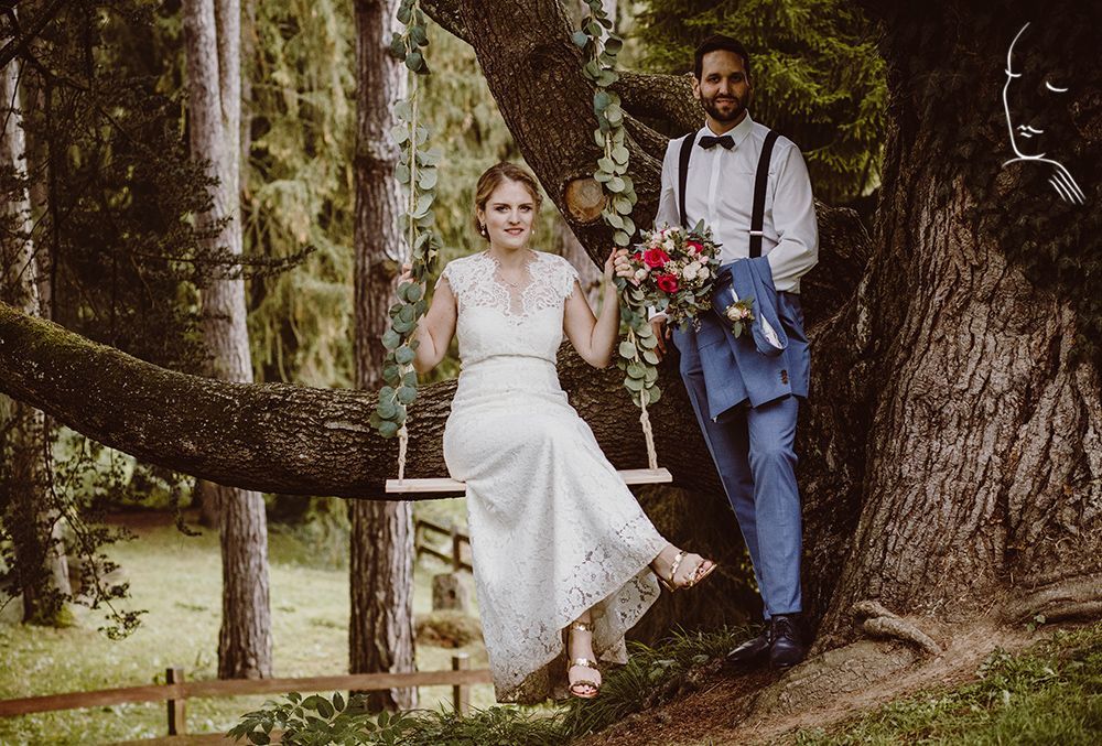 Brautpaar, Brautfrisur Braut-Make-up Piecitos & Estética