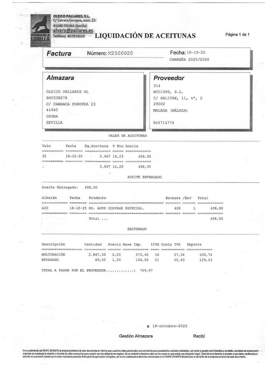 Documento con los encabezados