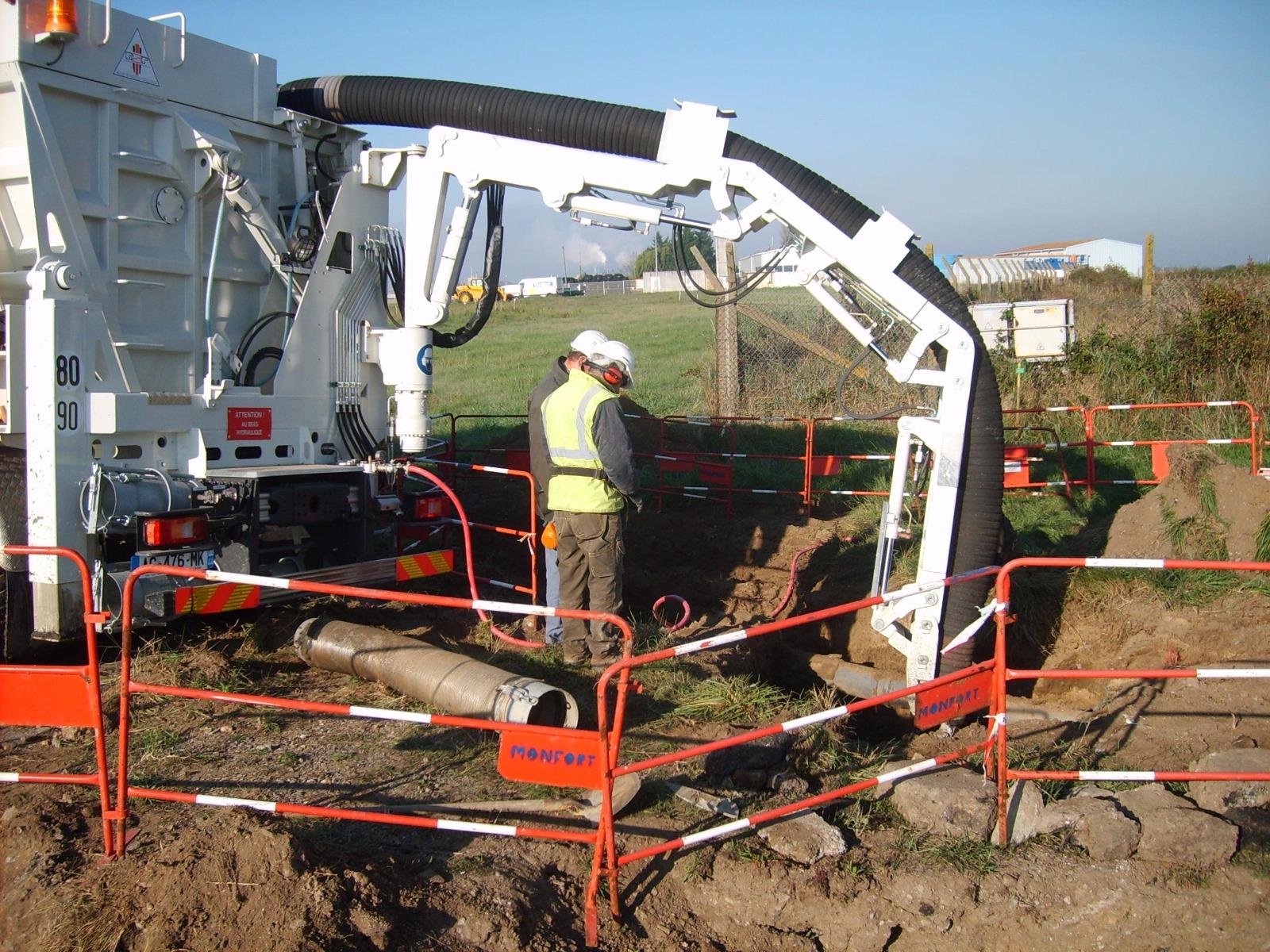 Terrassement par aspiration Loire Atlantique