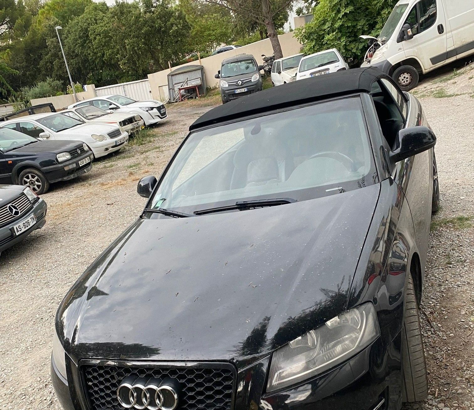 Une voiture Audi réparée