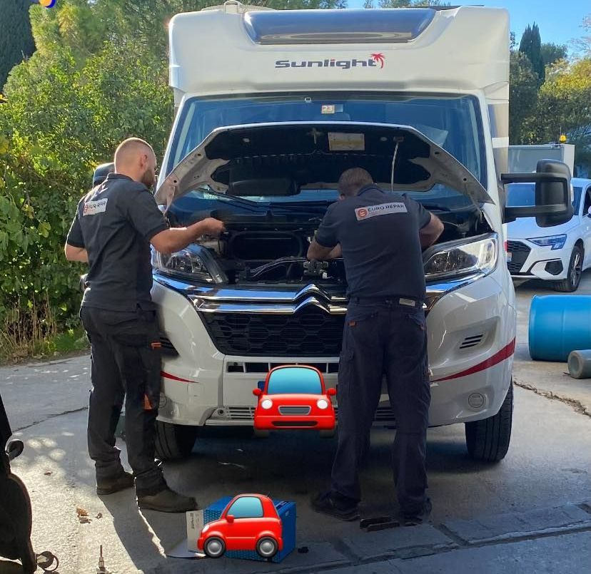 Réparation d'un camping-car