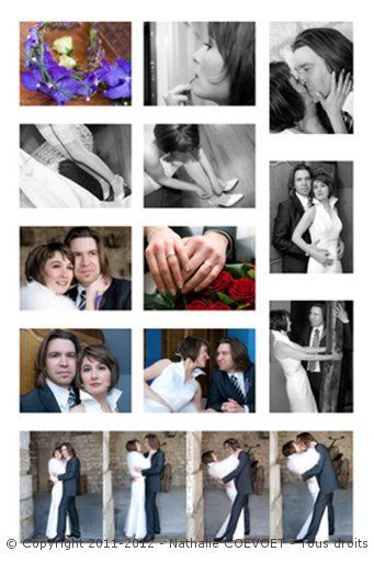 Planche photos de mariage