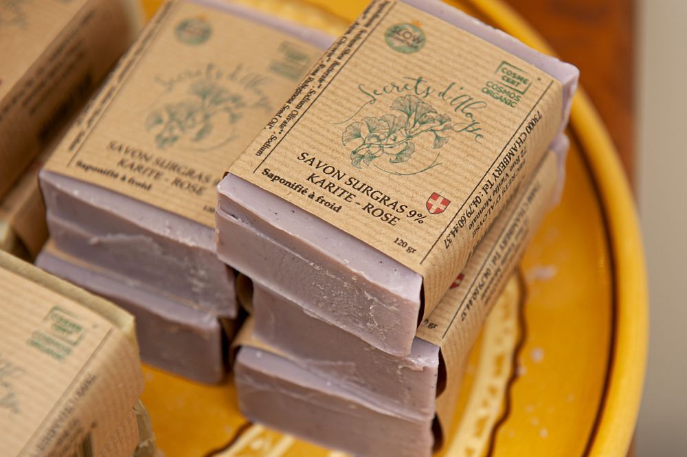 Shooting photos de savons de beurre de karité - Nathalie Coevoet