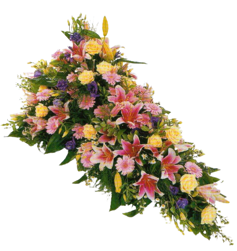 Dessus de cercueil multicolore