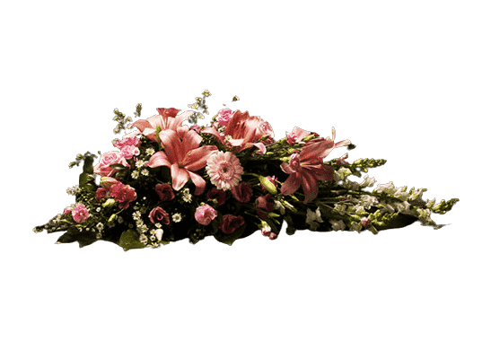 Gerbe de fleurs roses