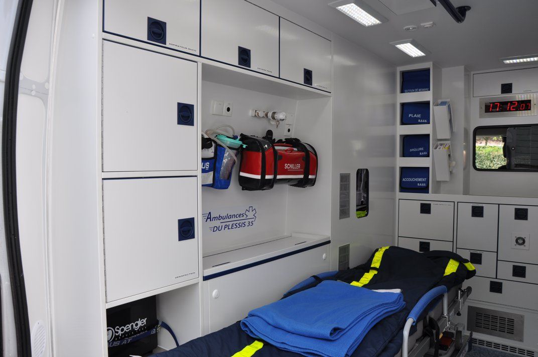 Intérieur ambulance