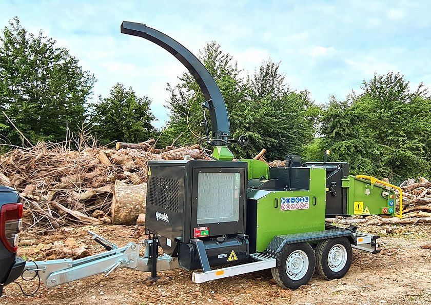 Broyeur vert avec système de sortie