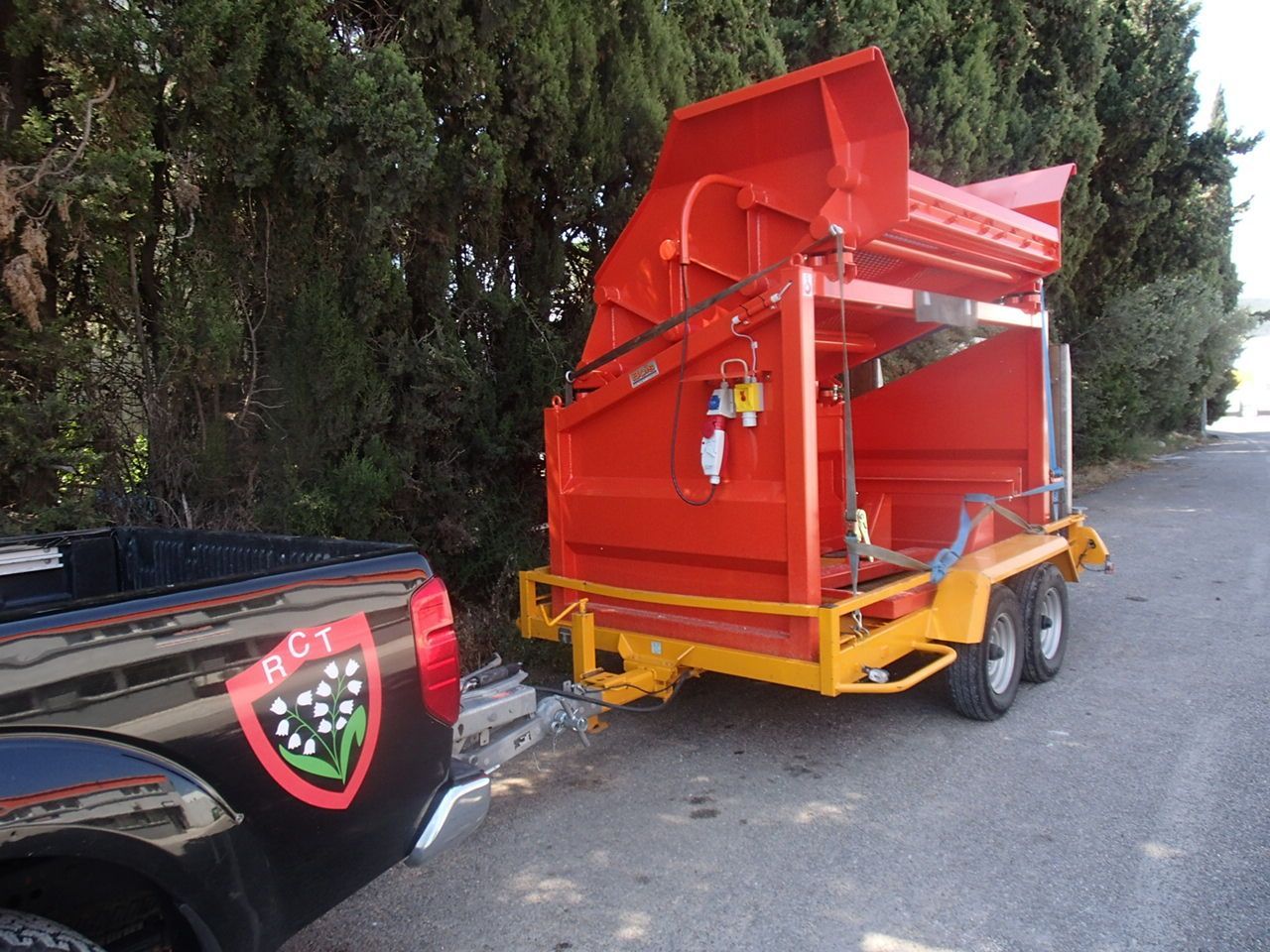 Transport d'un crible