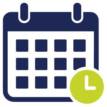 Calendrier avec horloge