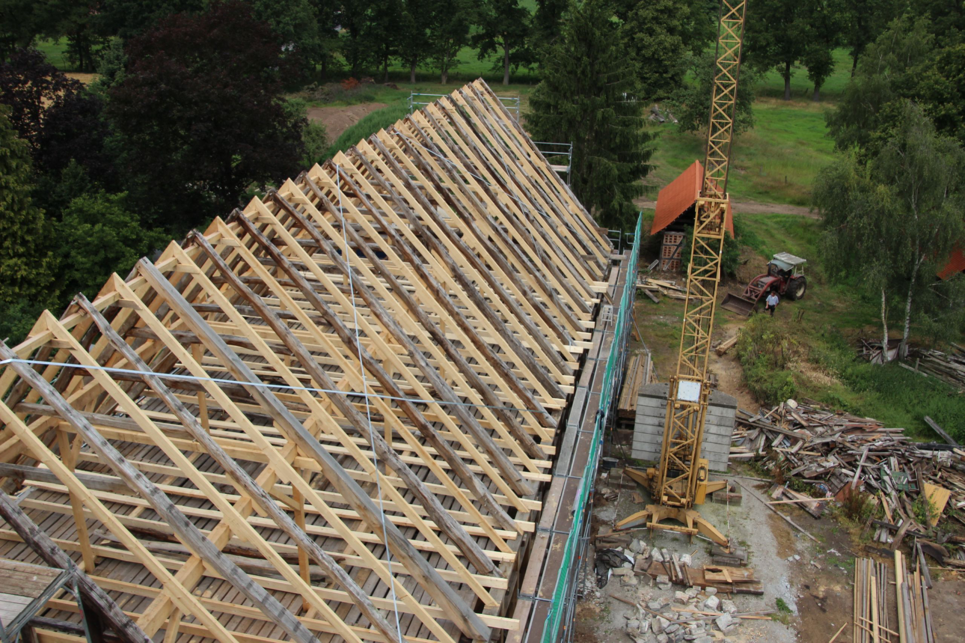 Baustelle Dachbau