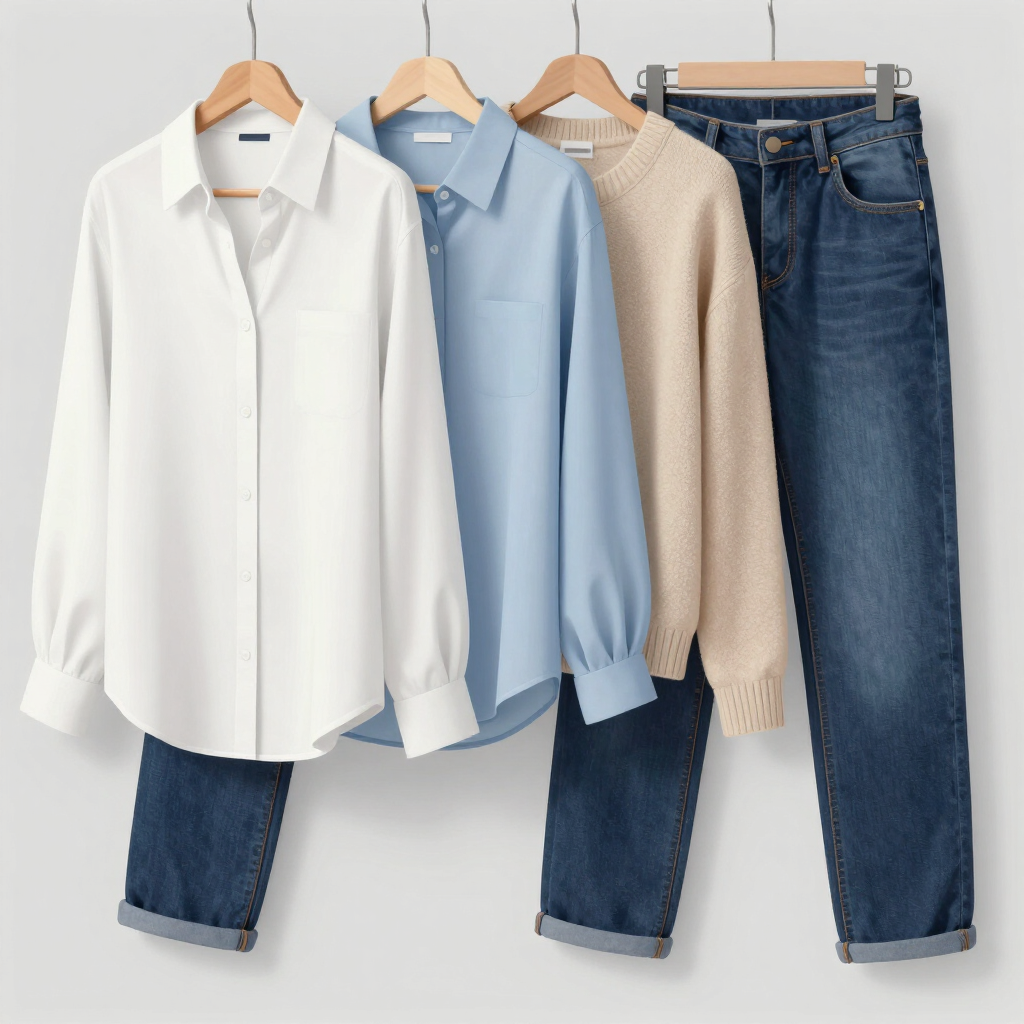 Cuatro camisas y dos pares de