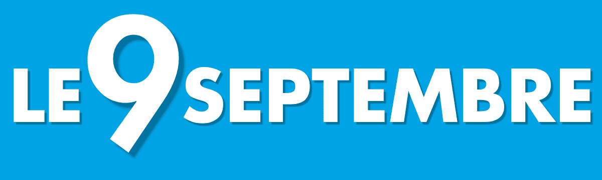 Bannière annonçant l'ouverture le 9 septembre.