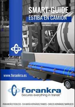 Un anuncio de Forankra muestra un camión que transporta tubos azules.