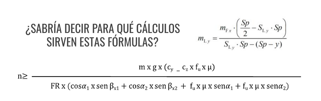 A picture of a formula in spanish that says 