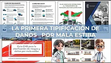 A poster that says la primera tipificación de daños por mala estiba