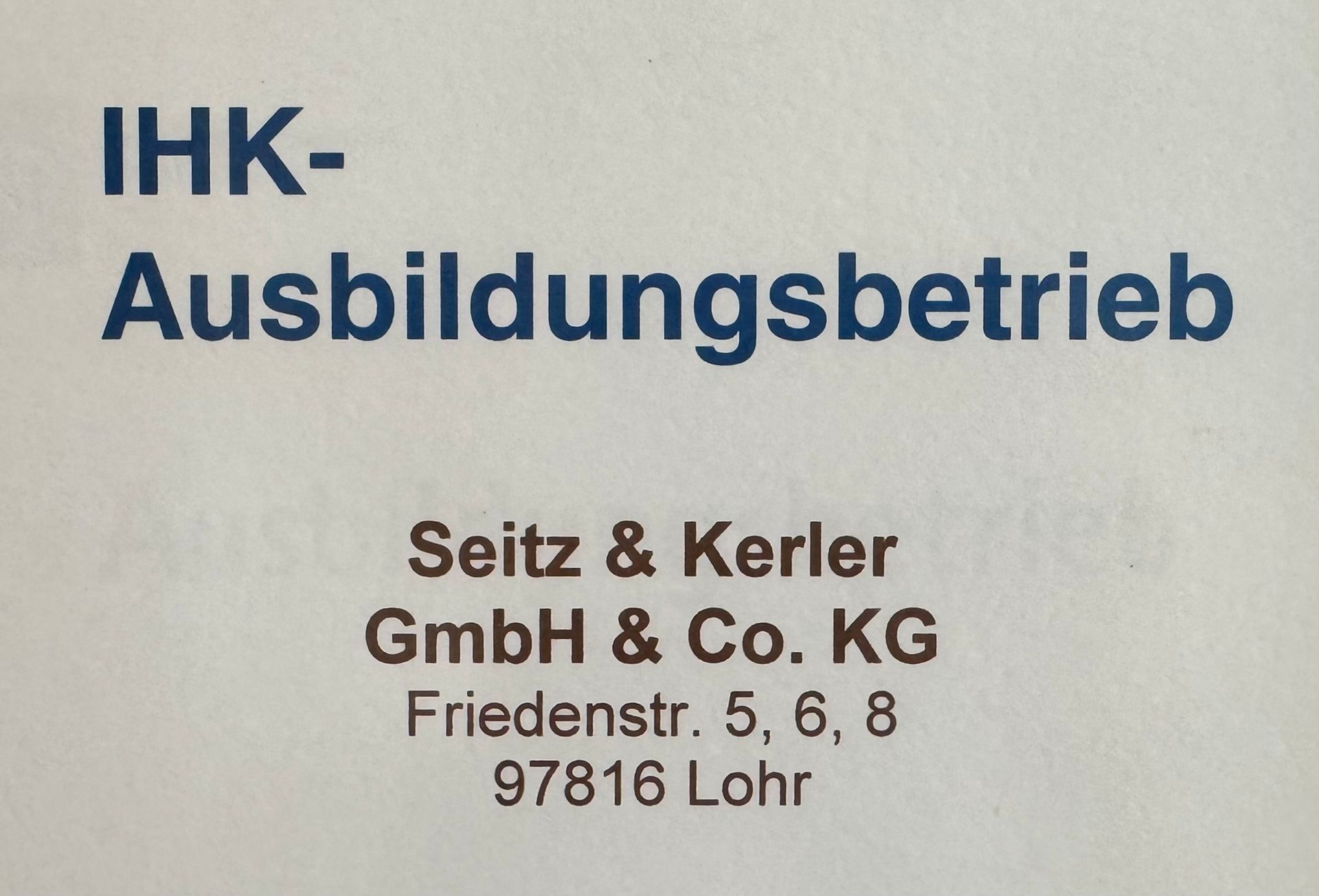 IHK Ausbildungsbetrieb